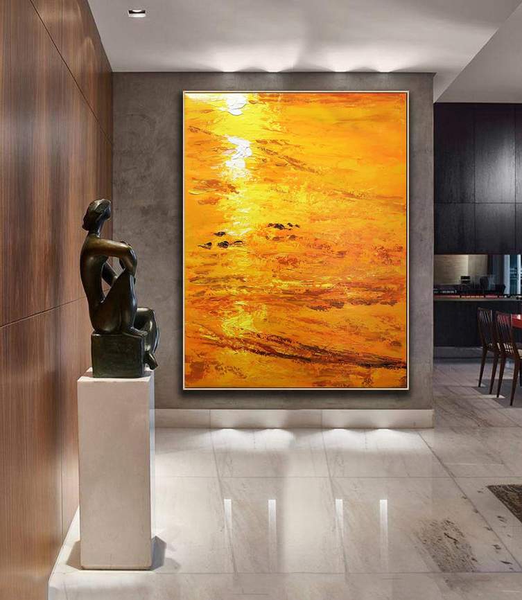 scenic sunset beach orange design 6